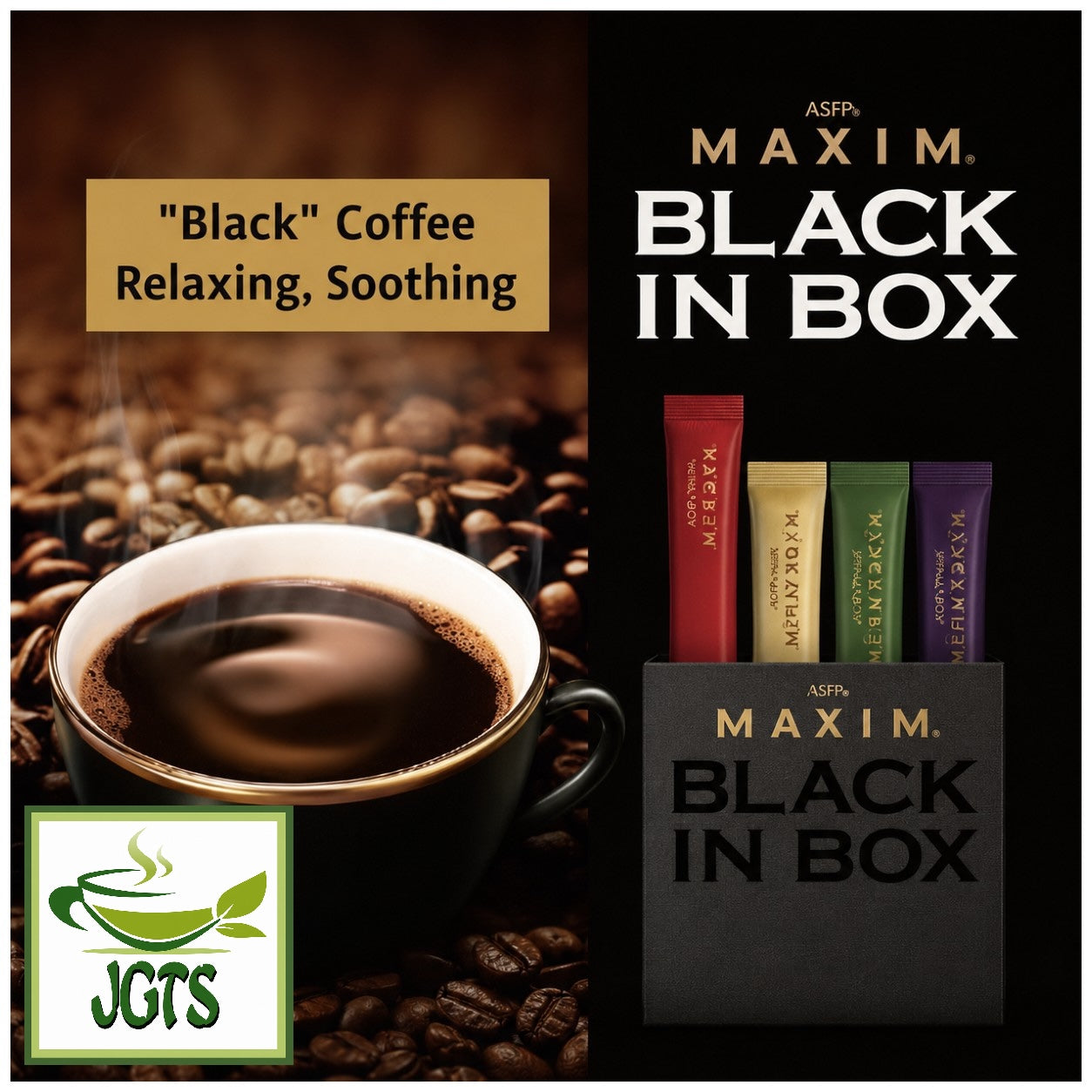 (AGF) Black In Box Assortment (Black) Instant Coffee - Black relaxing flavor