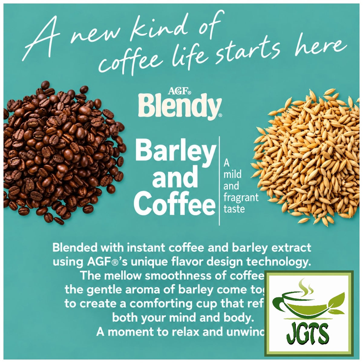 (AGF) Blendy Barley and Coffee Instant Coffee Sticks - A new kind of coffee life (E)