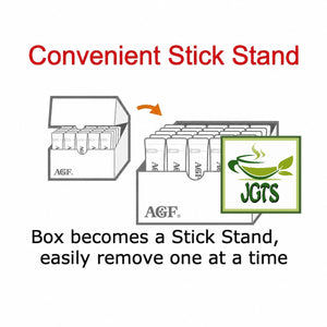 (AGF) Blendy Cafe Latory Milk (Non-Sweet) Cafe Latte 18 Sticks - Convenient stick stand