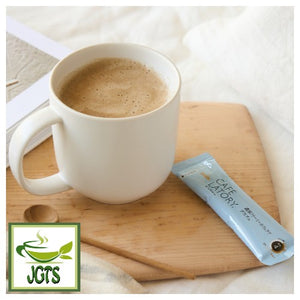 (AGF) Blendy Cafe Latory Rich Creamy Caffe Latte Decaf - served hot in mug