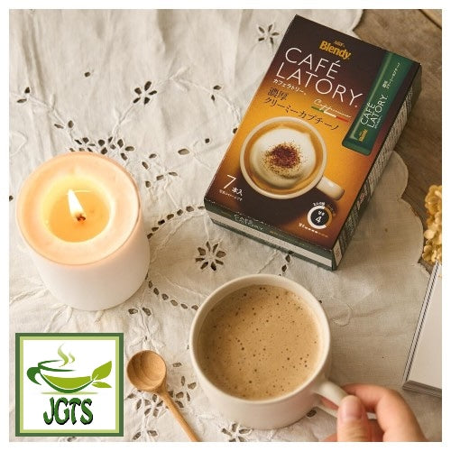 (AGF) Blendy Cafe Latory Rich Creamy Cappuccino Latte 7 Sticks - Fresh brewed in cup