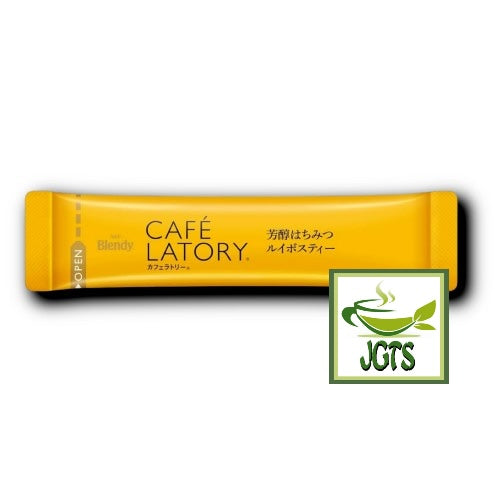 (AGF) Blendy Cafe Latory Rich Honey Rooibos Tea - Individually wrapped stick type containers