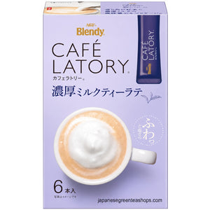 (AGF) Blendy Cafe Latory Rich Milk Tea 6 Sticks