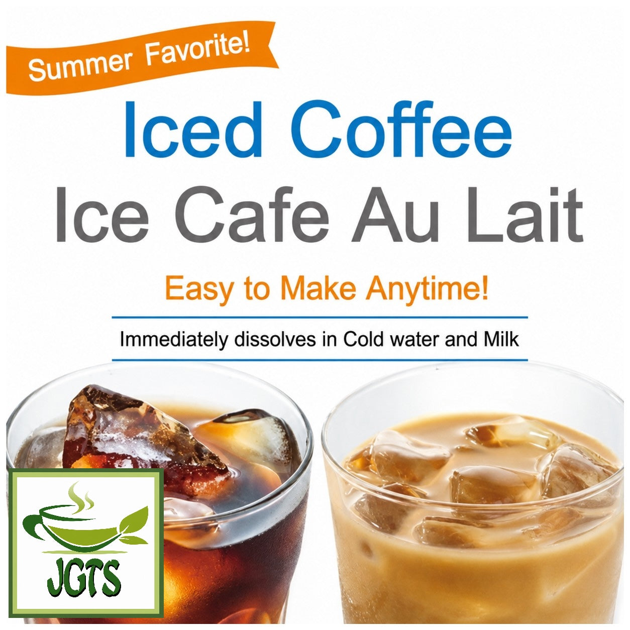 (AGF) Blendy Daily (Intestinal) Blend Instant Coffee Sticks - How to make cafe au lait