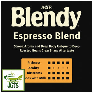 (AGF) Blendy Espresso Instant Coffee - Flavor Chart (E)