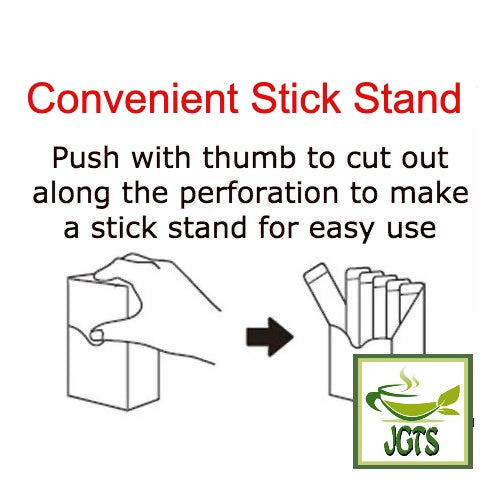 (AGF) Blendy Matcha Au Lait 6 Sticks - Convenient Box Stand