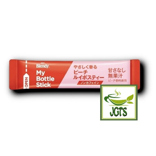 (AGF) Blendy My Bottle Stick Gentle Scented Peach Rooibos Tea - Individually wrapped stick type