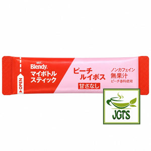 (AGF) ~ Blendy My Bottle Stick Gentle Scented Peach Rooibos Tea - individually wrapped stick type