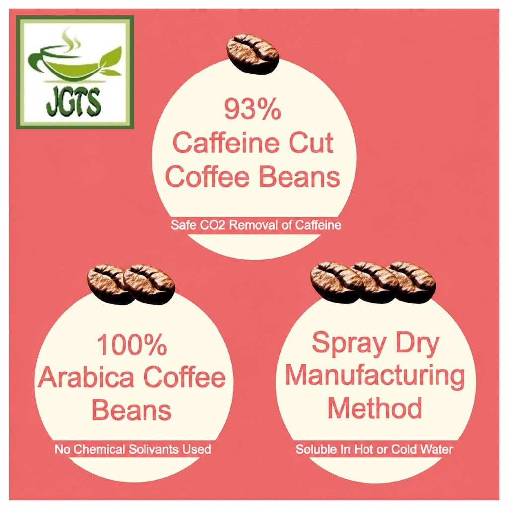 (AGF) Blendy Stick Black Soothing Caffeine-Free Coffee - 97% cafeine free coffee