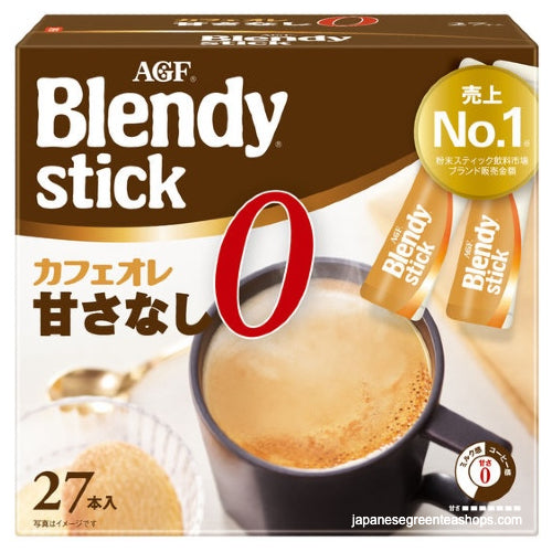 (AGF) Blendy Stick Cafe Au Lait (No Sugar) Instant Coffee 27 Sticks