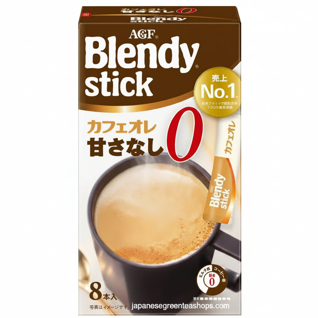 (AGF) Blendy Stick Cafe Au Lait (No Sugar) Instant Coffee 8 Sticks