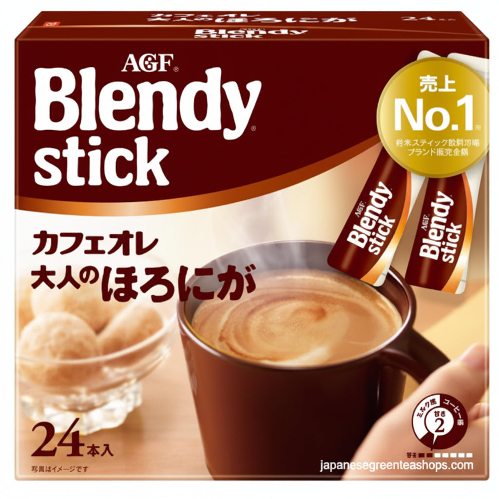 (AGF) Blendy Stick Cafe Au Lait (Otonna) Instant Coffee 24 Sticks