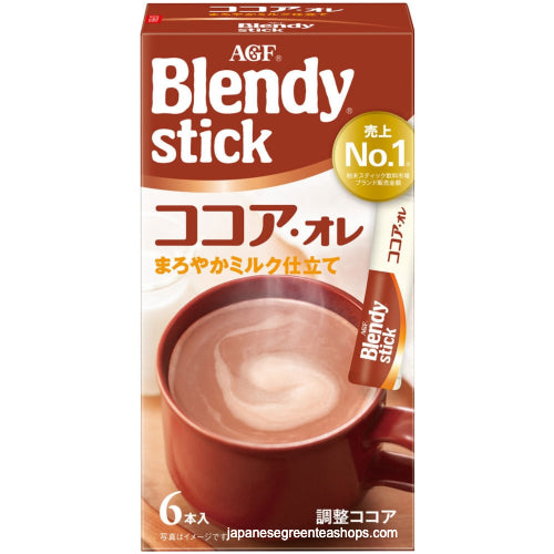 (AGF) Blendy Stick Cocoa Au Lait Instant Cocoa 6 Sticks