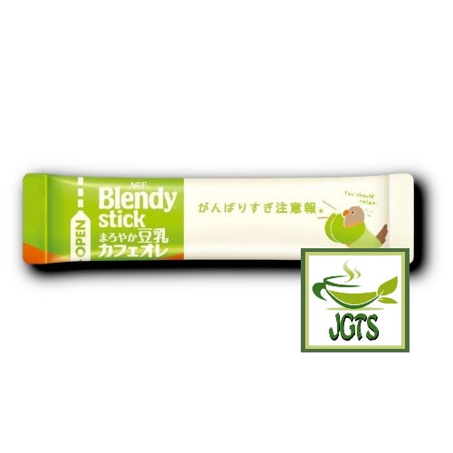 (AGF) Blendy Stick Mellow Soy Milk Cafe Au Lait Instant Coffee - Individually wrapped stick type
