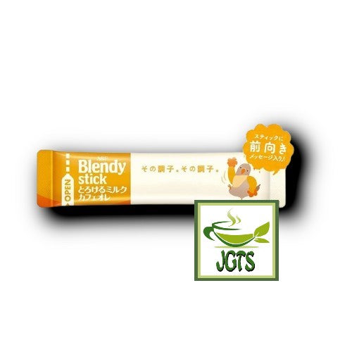 (AGF) Blendy Stick Melted Milk Cafe Au Lait Instant Coffee - One individually wrapped stick