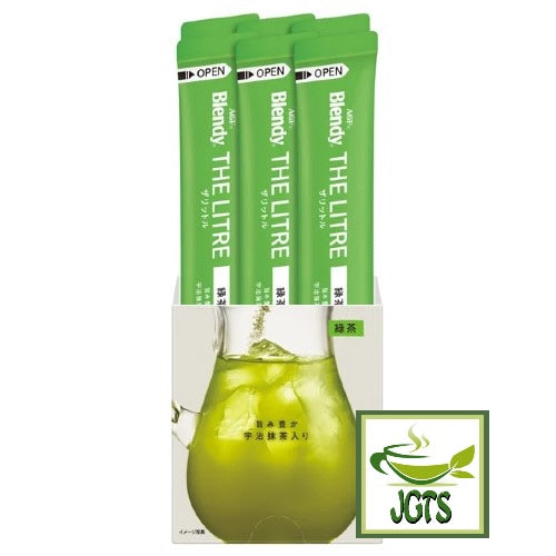 (AGF) Blendy The Litre - Green tea opened box