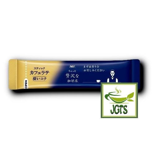(AGF) Luxurious Coffee Shop Cafe Latte Rich Flavor - Individually wrapped stick type