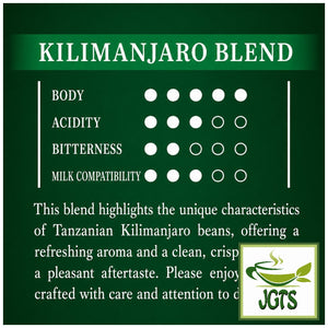 (AGF) ~ Luxurious Coffee Shop Mocha Blend Ground Coffee - Flavor chart (E)
