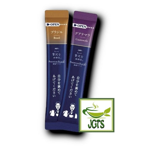 (AGF) Luxurious Coffee Shop Premium Assortment Instant Coffee - Individually wrapped stick type