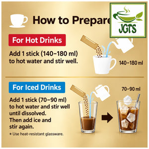(AGF) Maxim Stick Black - Instructions to prepare hot or cold (E)