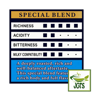 AGF ~ Slightly Luxurious Coffee Shop Special Blend (8 Pack) - Flavor chart (E)