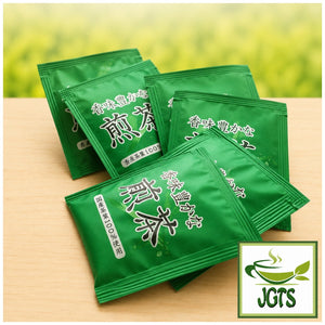 Asamiya Midori No Ocha Green Tea Bags - Several individually wrapped tea bags