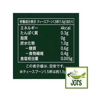 Chillbreak Instant Coffee - Nutrition information