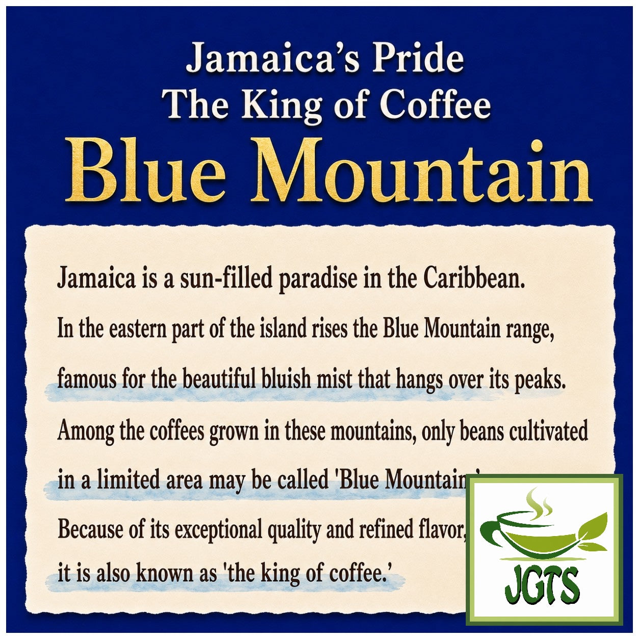 Coffee Exploration Blue Mountain Blend Instant Coffee (Jar) - Elegant Aroma mellow taste (E)
