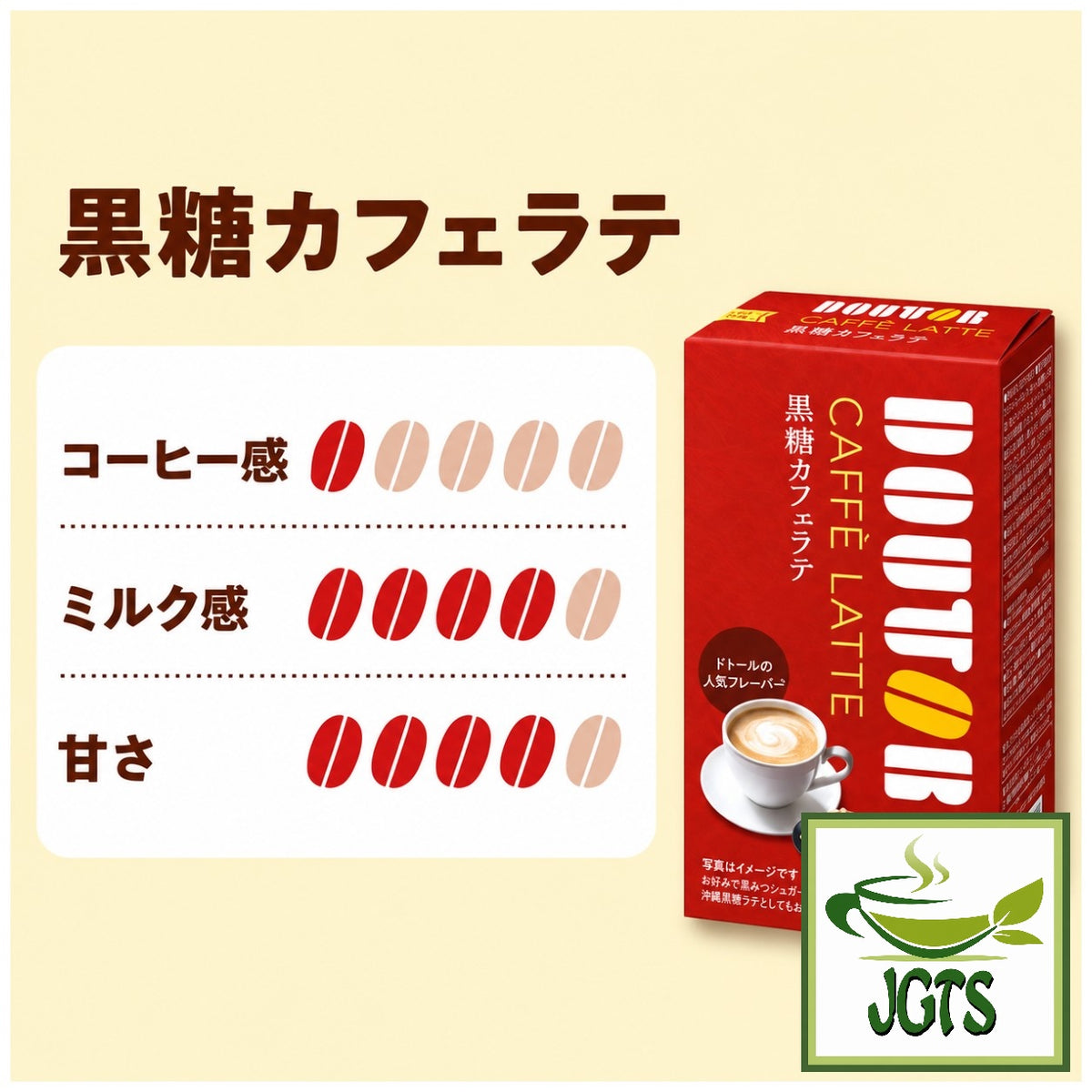 Doutor Coffee Brown Sugar Cafe Latte (Sticks) - Coffee flavor chart