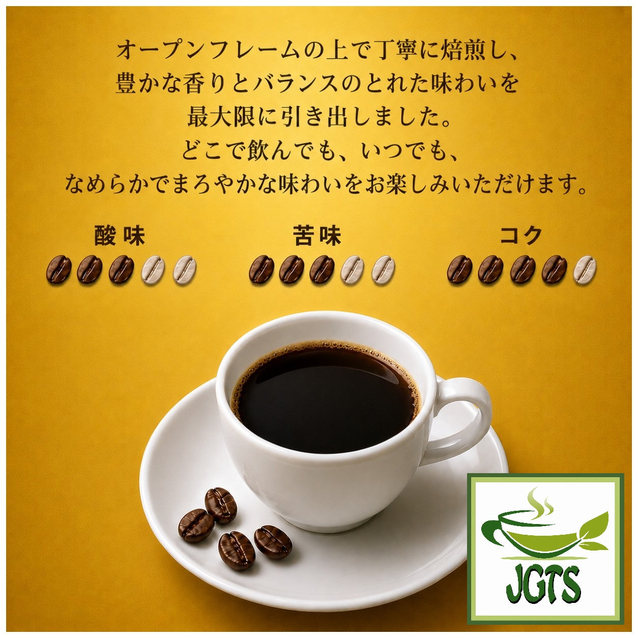 Doutor Fragrant Mellow Blend Drip Coffee - Coffee flavor chart (ENG)