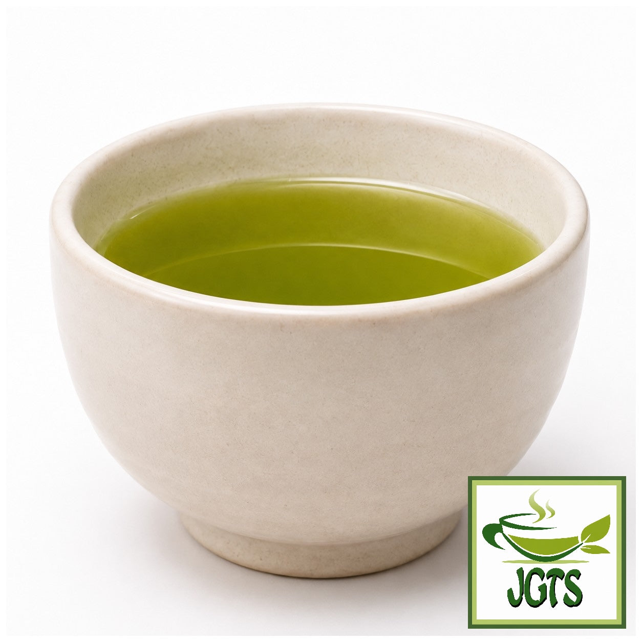 First Harvest - Deep Steamed Sayama Tea - brewed in a white japanese tea cup