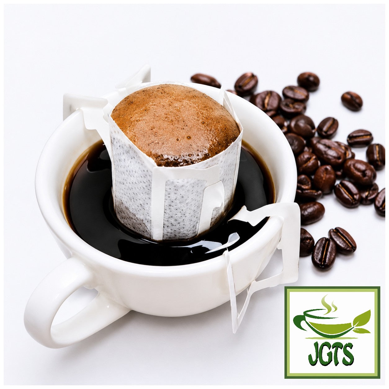 (Fujita Coffee Shop) Quality Series Mandheling Blend - Drip coffee filter on cup brewed