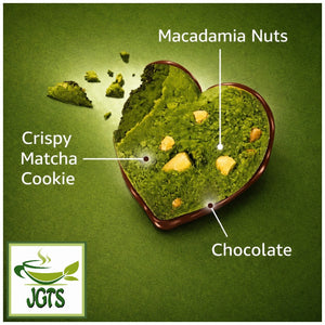 (Fujiya) - Heart Cookies Matcha Macadamia - Matcha Cookie flavor map (Eng)