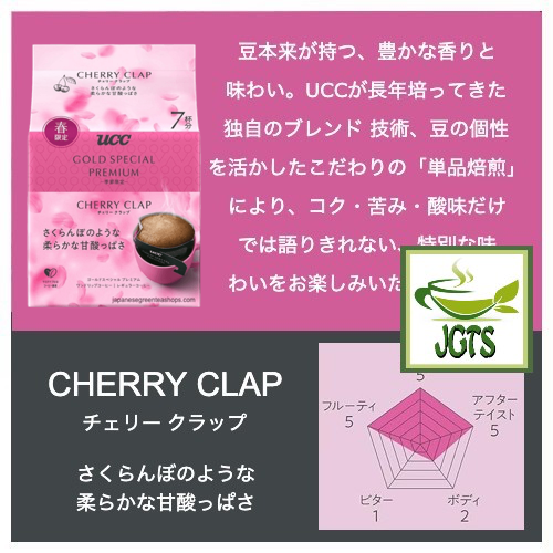 GOLD SPECIAL PREMIUM One Drip Coffee Cherry Clap - Flavor graph