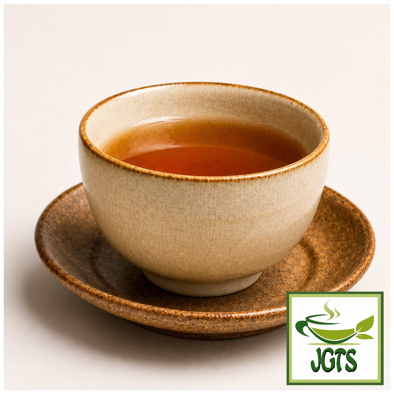 (HISHIWAEN) - Roasted Green Tea & Barley - Fresh brewed in a teacup