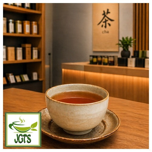 (HISHIWAEN) Roasted Green Tea & Barley - Fresh brewed in a teacup
