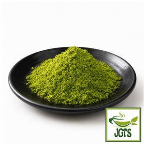 (Hagiri) Shizuoka Fuji Matcha ~ Matcha powder on a black matcha dish 
