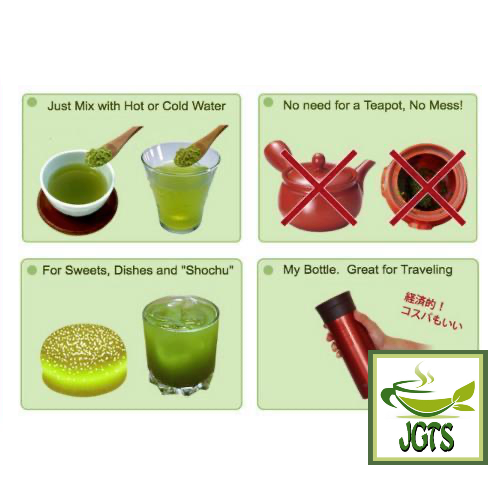 Harada Sencha One cup Of Catechin Green Tea Powder - Easy to prepare, No Mess