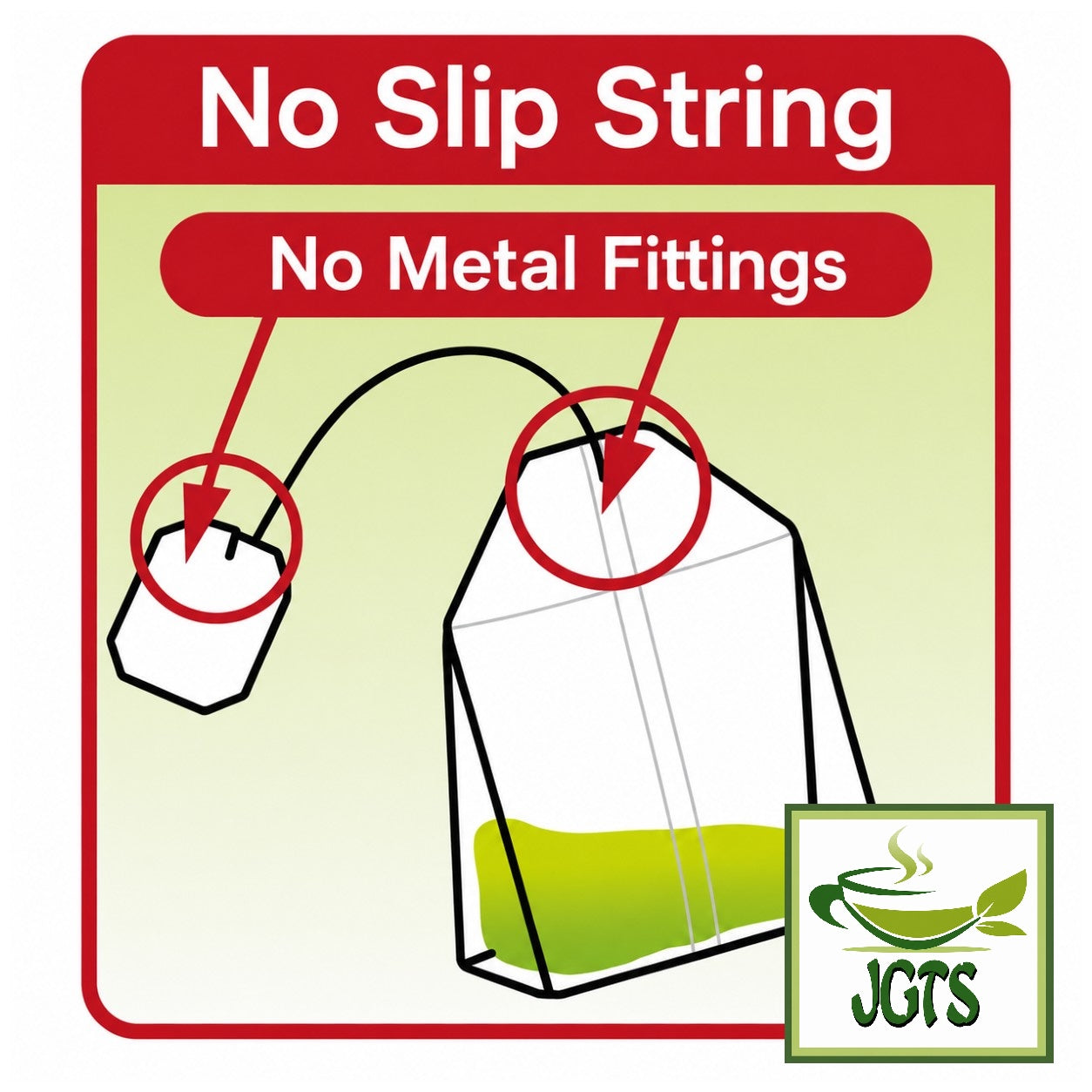 (Harada) Yabukita Blend Green Tea Bags 50 Pack - Non-slip string no metal pieces