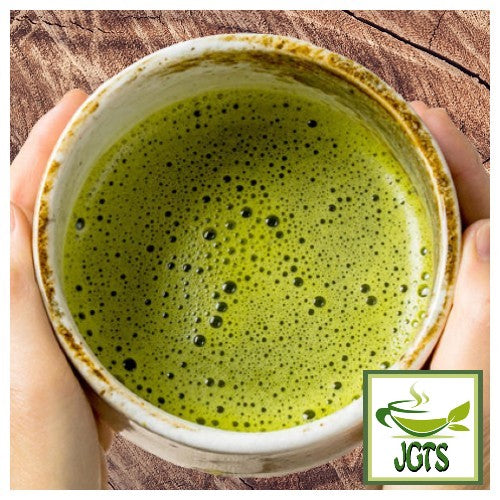 Healthy Company Organic Matcha - Whisked in bowl