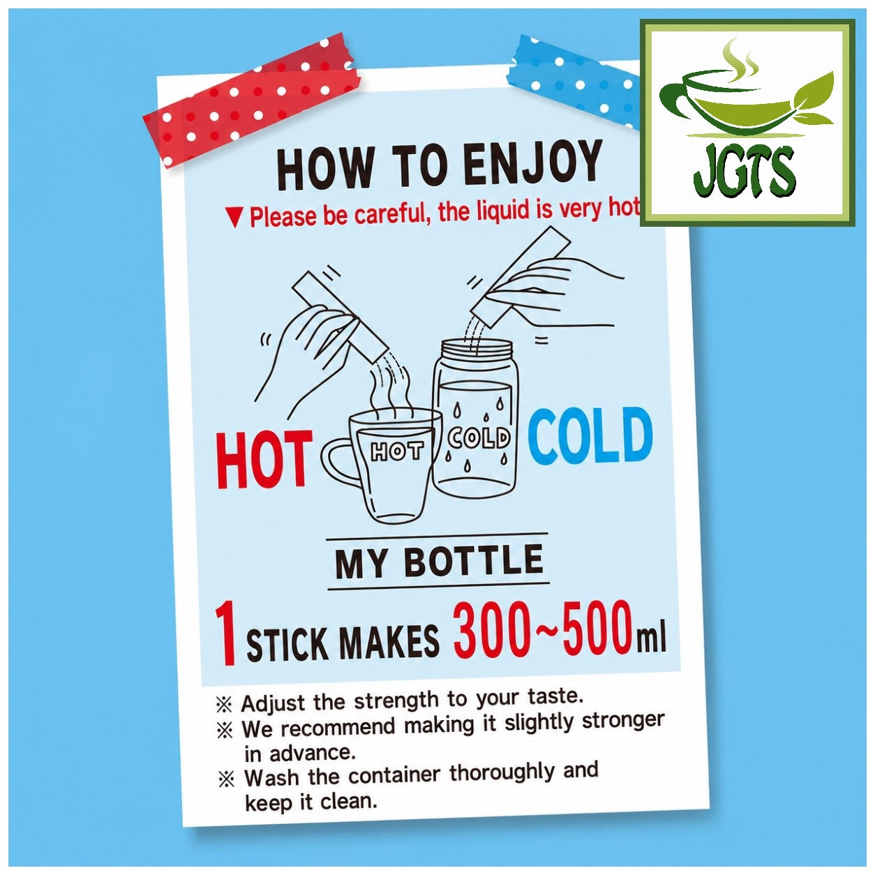 ITO EN - Bottle De Sticks Healthy Mineral Barley Tea - Instructions how to prepare (E)