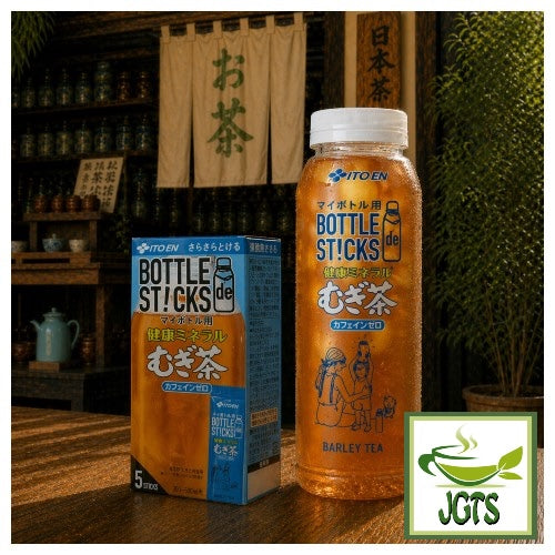 ITO EN Bottle De Sticks Healthy Mineral Barley Tea - Product and my bottle