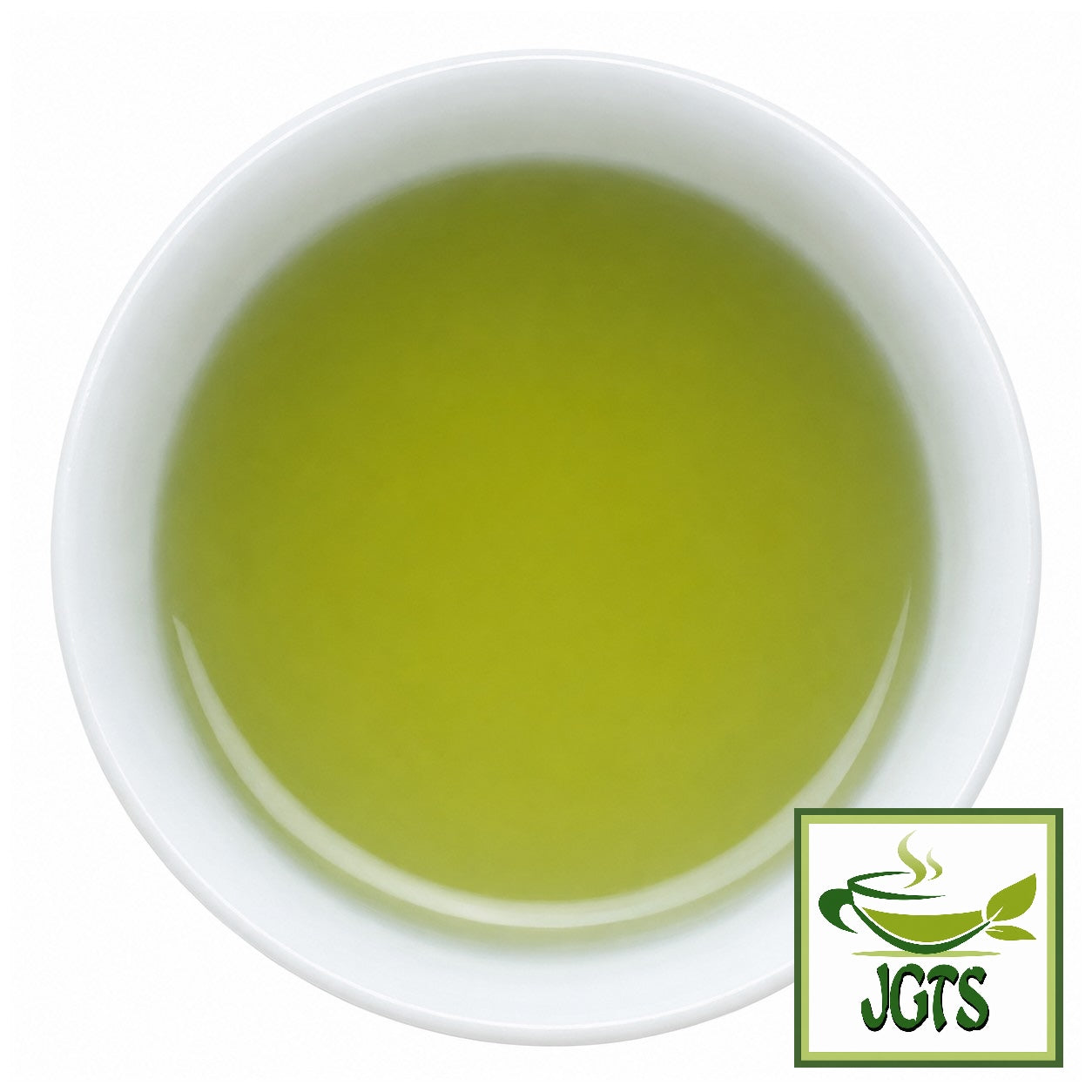 ITO EN Matcha Green Tea Premium Tea Bags - Brewed in cup color