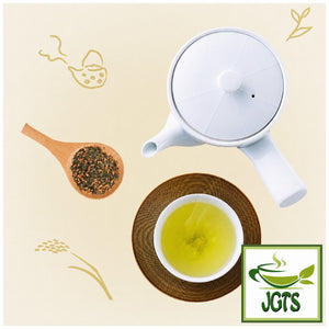ITOEN Oi Ocha Brown Rice Tea with Uji Matcha - Brewed in cup