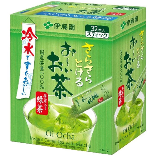 ITO EN Oi Ocha Sarasara Instant Green Tea With Matcha 32 Sticks