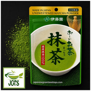 (ITO EN) - Oi Ocha Matcha - Package next to matcha powder