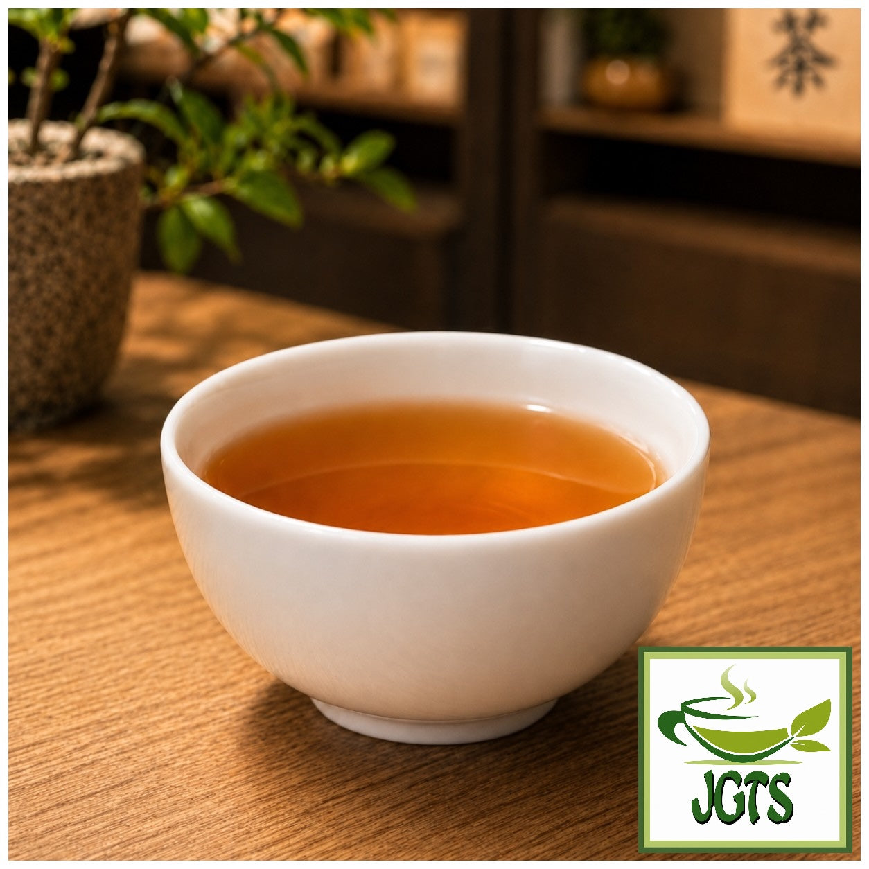(ITO EN) Home Size Roasted Green Tea Houjicha - Brewed hot in cup