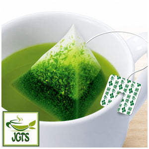 (ITO EN) Matcha Green Tea Premium Tea Bags 20 Pack - One individual tea bag in cup