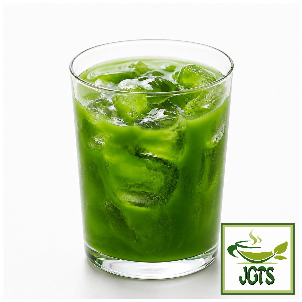 (ITO EN) Matcha Green Tea Sweet Matcha Powder - Served cold over ice in a glass