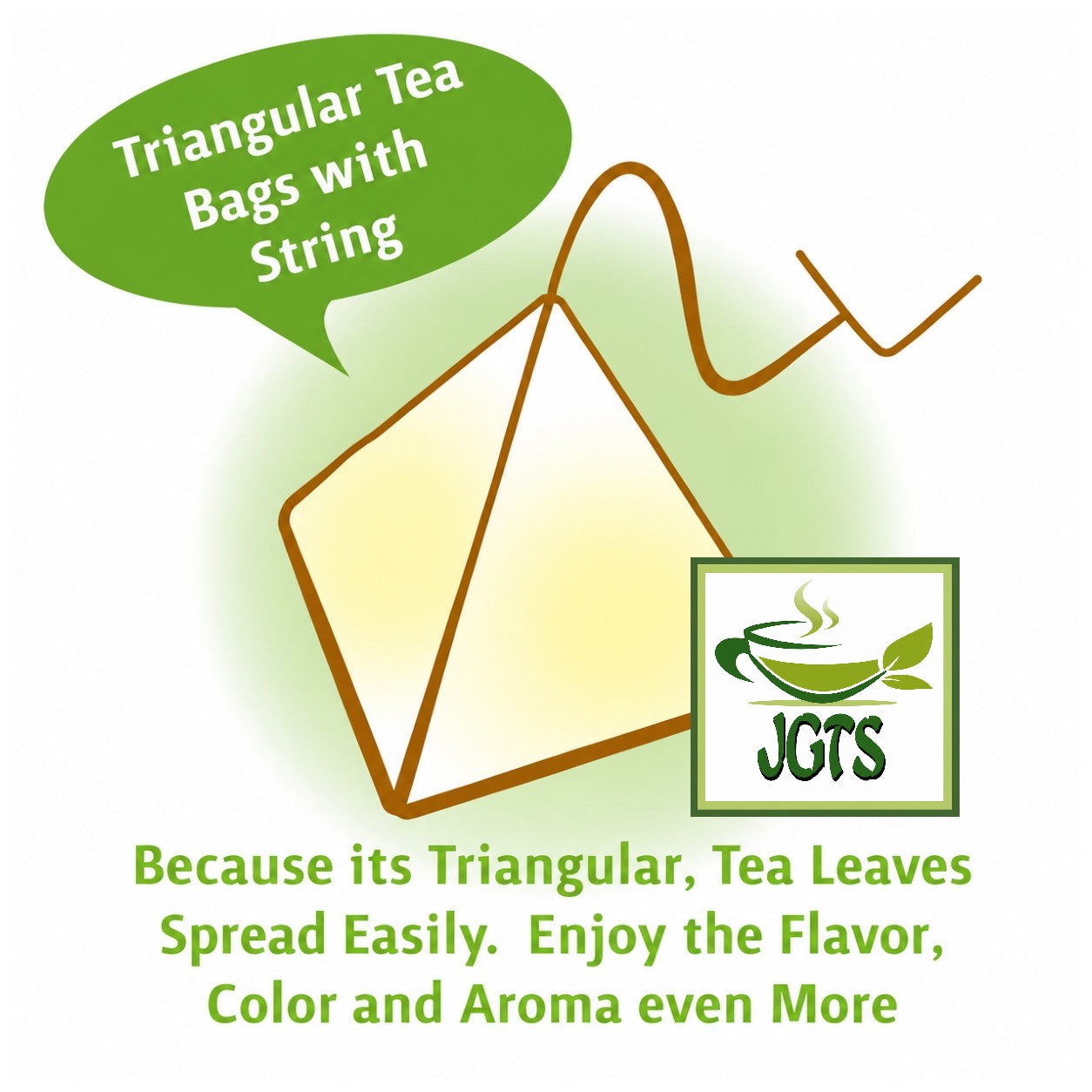 (ITO EN) Matcha Green Tea with Roasted Rice Premium Tea Bags 20 Pack - Triangle Tea Bags